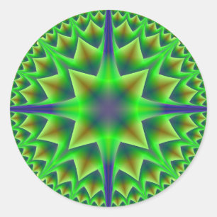 Green Star Stickers