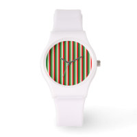Green, Star White And Red Clover Pinstripes