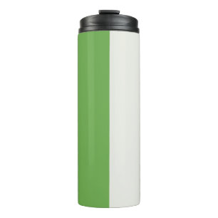 Green, Star White And Red Vertical Colour Blocks Thermal Tumbler