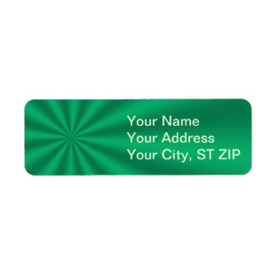 Green Starburst Address Labels