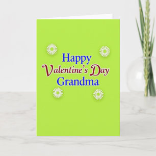 Green Starburst Grandma Card