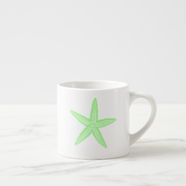 Green Starfish Espresso Cup (Right)