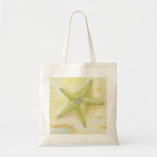 Green Starfish Tote bag (Front)