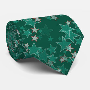 Green Stars Design Tie
