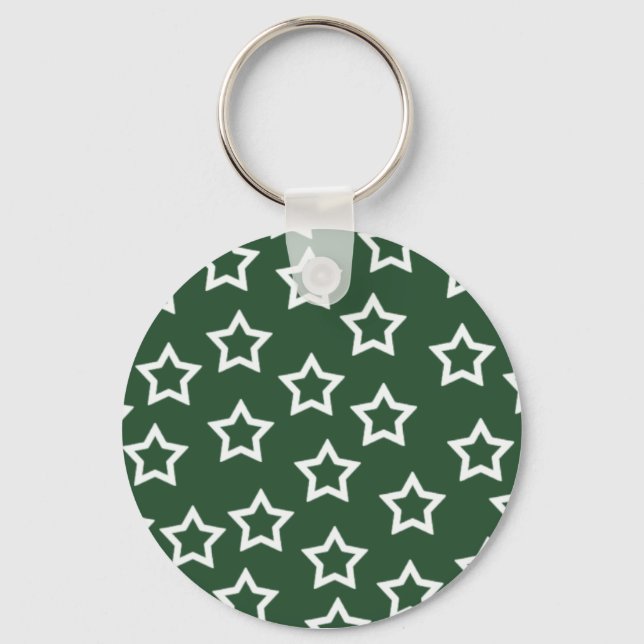 Green Stars Keychain (Front)