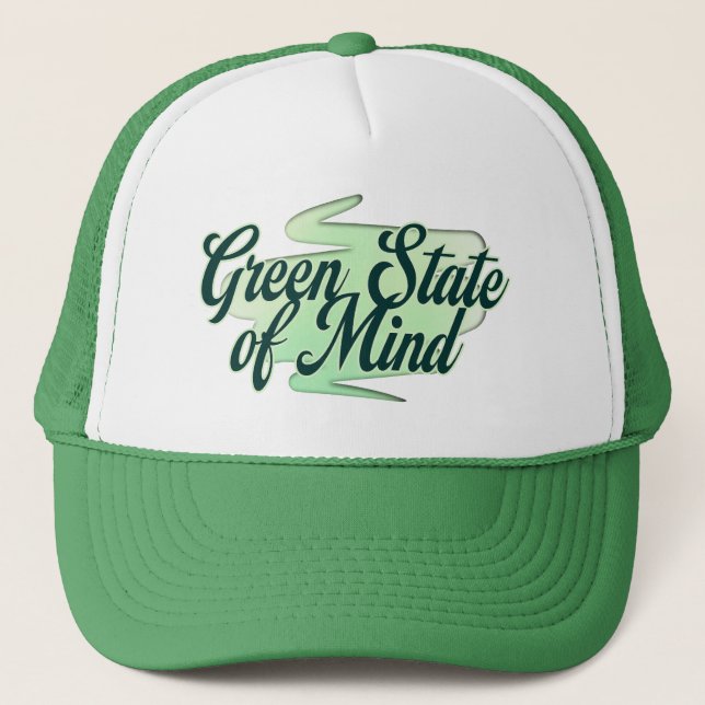 Green State of Mind St Patrick’s Day Shirt – boné Trucker Hat (Front)