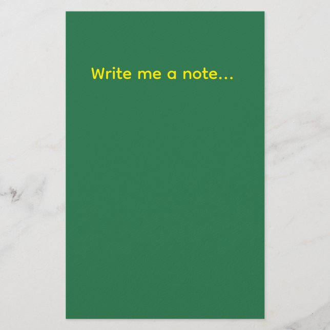 Green Stationery (Front)