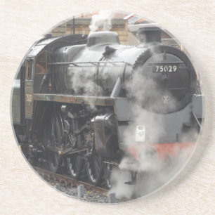 Green Steam locomotive Coaster
