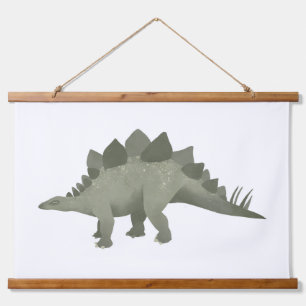Green Stegosaurus Dinosaur Kids Room Hanging Tapestry