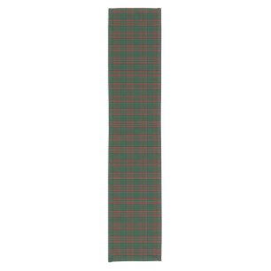 Green Stewart Plaid Short Table Runner