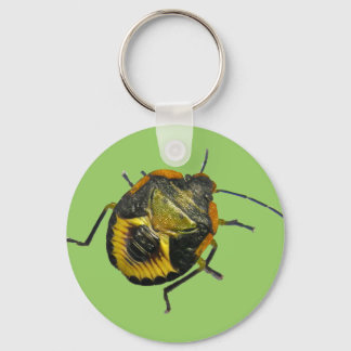 Green Stink Bug Nymph Coordinating Items Key Ring