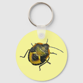 Green Stink Bug Nymph Coordinating Items Key Ring
