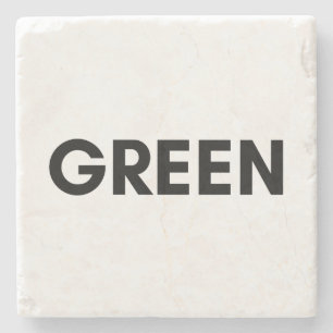 green stone coaster
