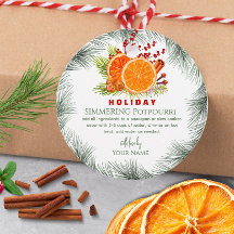 Green Stovetop Christmas  Simmering Potpourri 