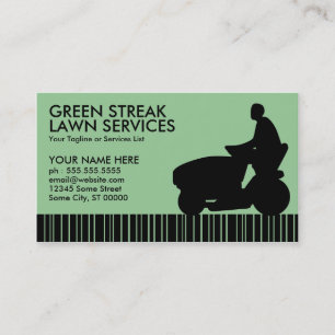 green streak lawn services loyalty card