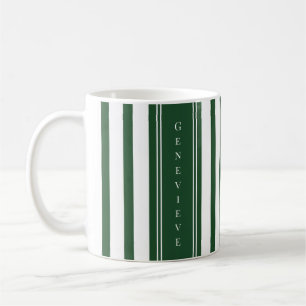 Green Stripe Coffee Mug