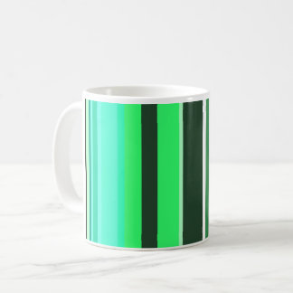 GREEN STRIPE COFFEE MUG
