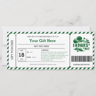 Green Stripe Father's Day Gift Voucher