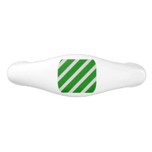 Green Stripe Glitter Ceramic Drawer Pull
