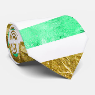 Green Stripe Glitter gift for men Tie