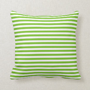 Green Stripe Pattern Cushion