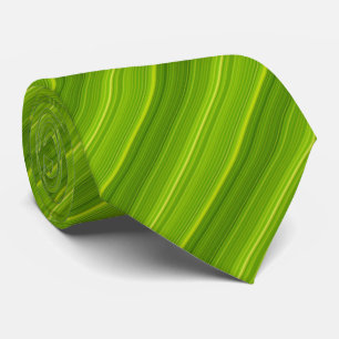 Green Stripe Pattern Tie