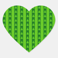 Green Striped Christmas Tree Pattern