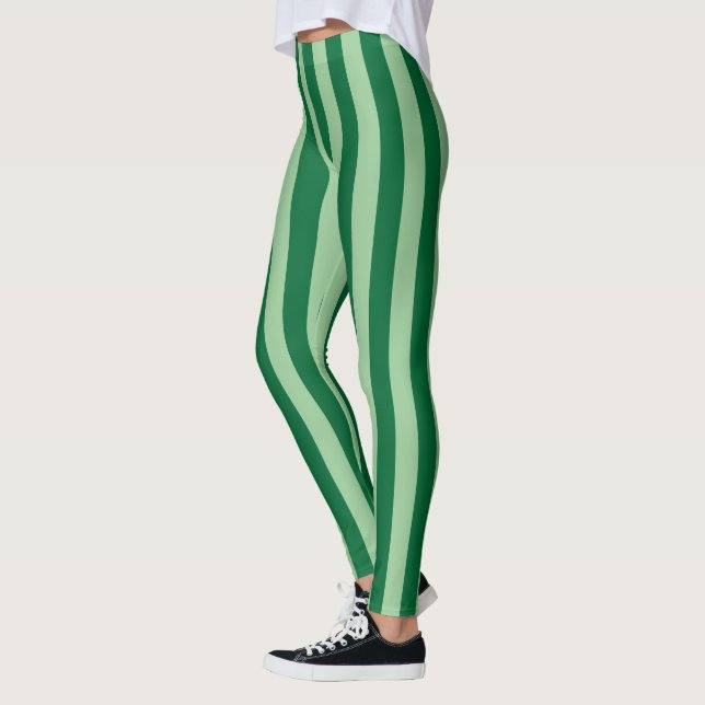 Green Striped Leggings (Left)