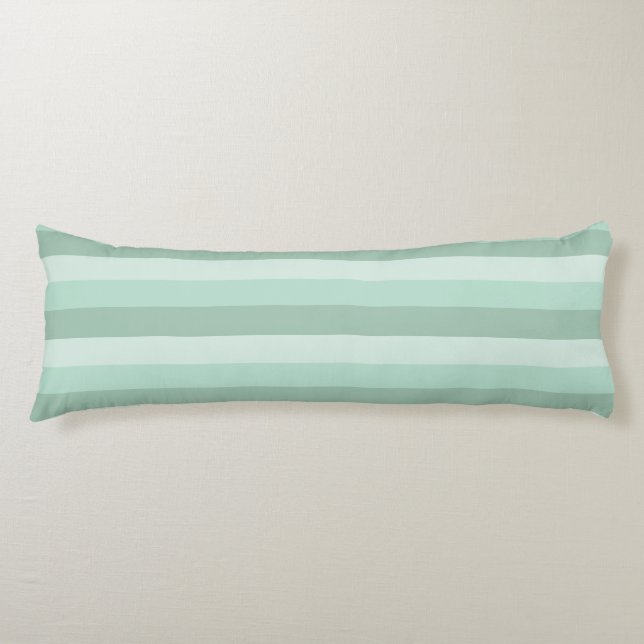 Green Striped Ombre Body Cushion (Front)
