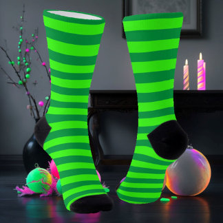 Green Striped Socks