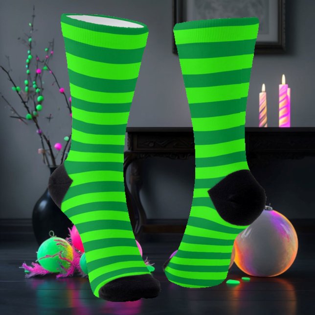 Green Striped Socks (Creator Uploaded)