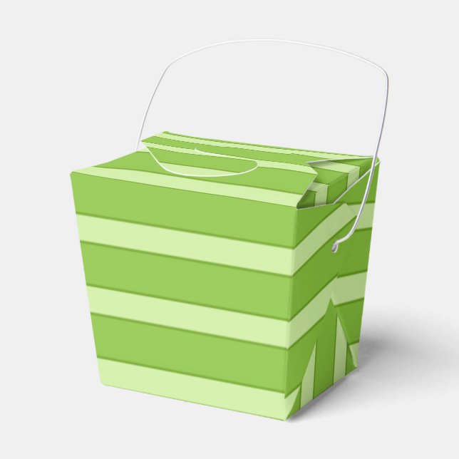 Green Striped Take Our Favour Box (Front Side)