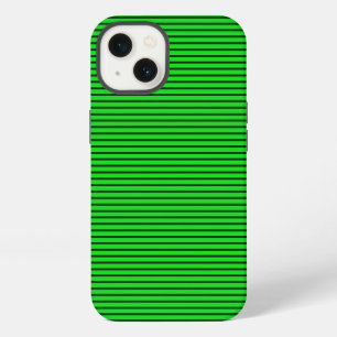 Green Striped texture Stylish Clean Aesthetic iPhone 13 Case
