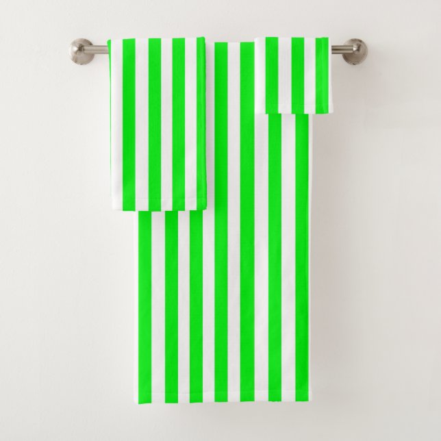 Green Striped Towels (Insitu)