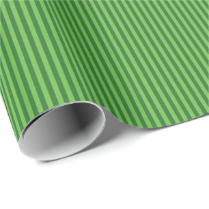 Green Striped Wrapping Paper