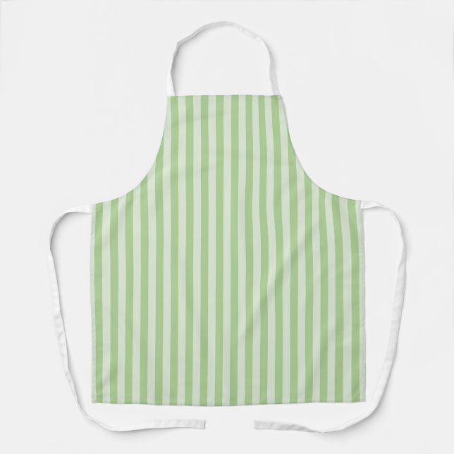 Green Stripes Apron (Front)