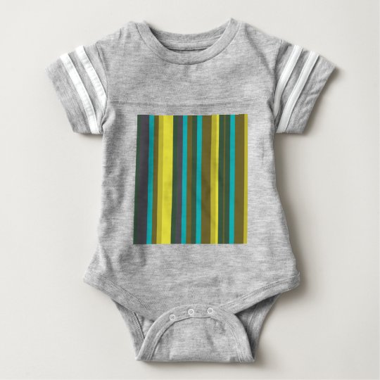 Green_stripes Baby Bodysuit