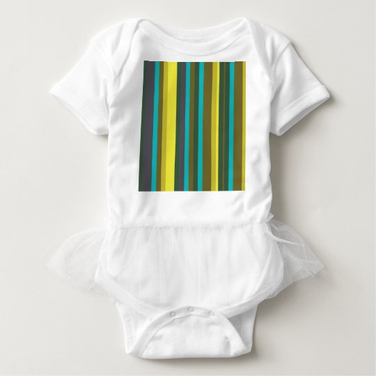 Green_stripes Baby Bodysuit