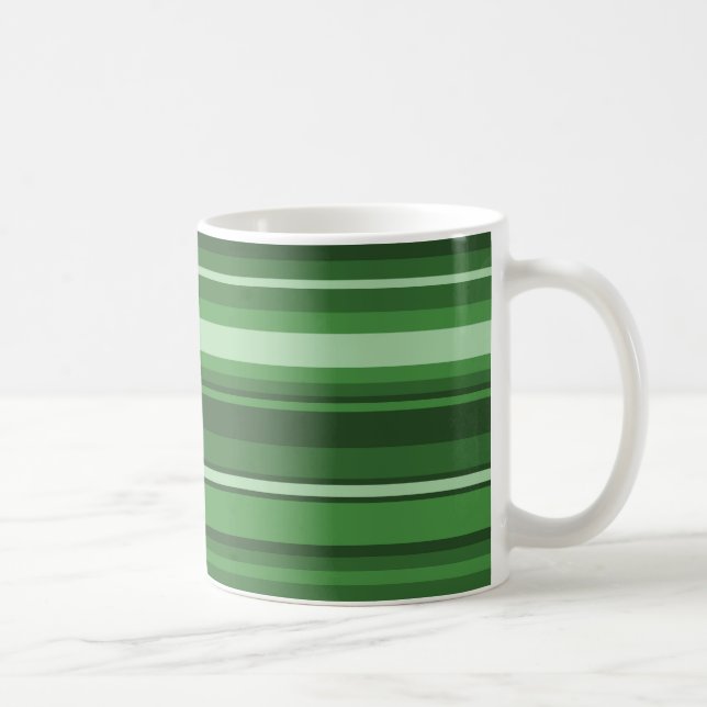 Green stripes coffee mug (Right)