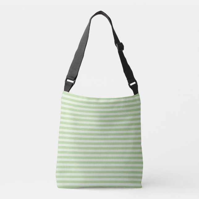 Green Stripes Crossbody Bag (Front)