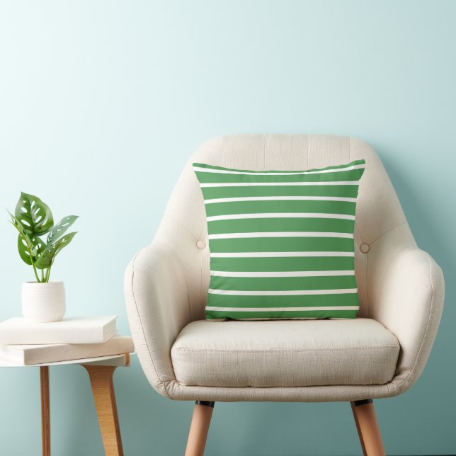 Green Stripes Cushion (Chair)