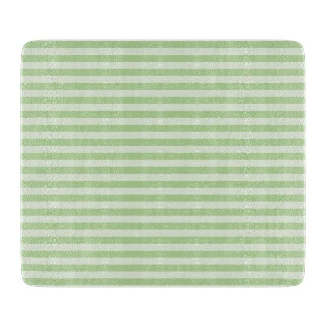Green Stripes Cutting Board (Front)