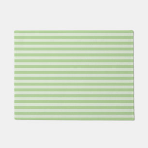 Green Stripes Doormat