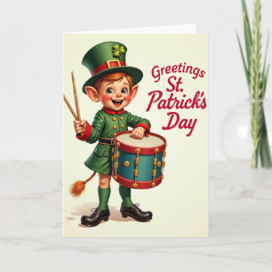 Green Stripes Holiday Card