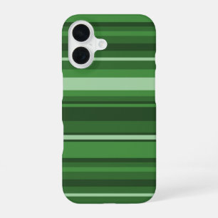 Green stripes iPhone 16 case