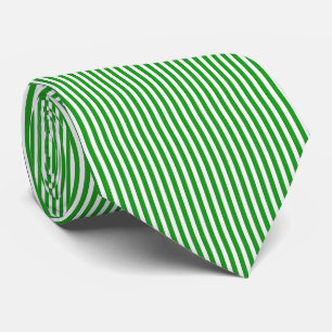 Green Stripes Mens Dress Tie