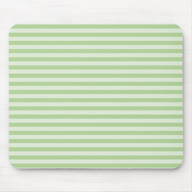 Green Stripes Mouse Pad (Front)