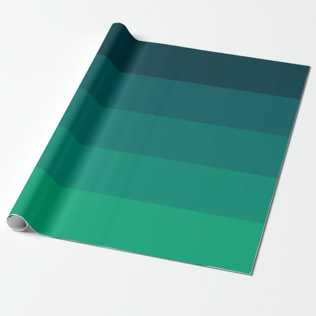 Green stripes palette wrapping paper (Unrolled)