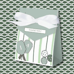 Green Stripes Perfect Match Couples Bridal Shower Favour Box