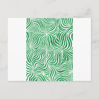 Green Stripes Postcard